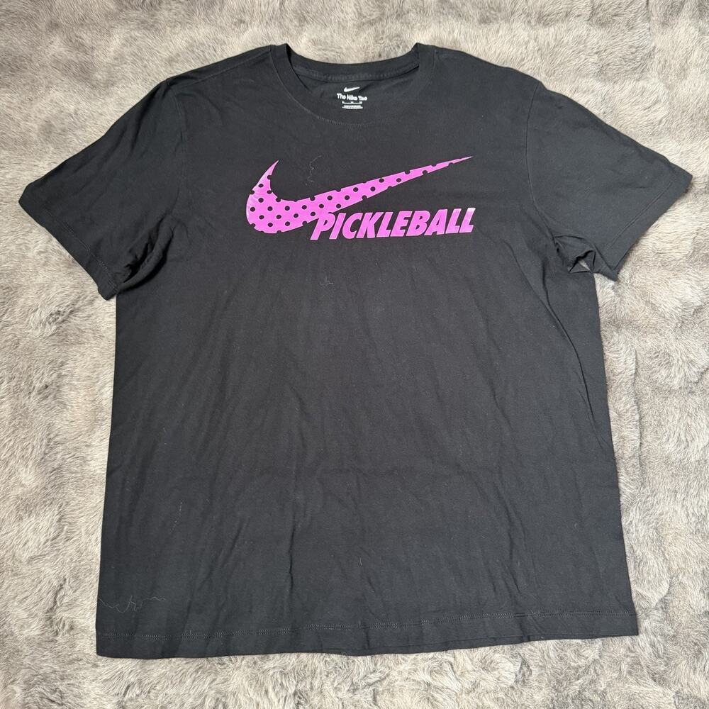 Nike Men’s The Nike Tee Pickleball Tee, Color Black, Size XL